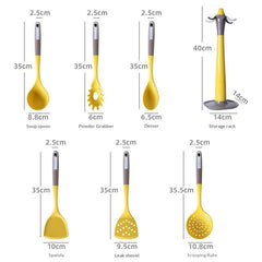 Silicone Spatula And 7 piece Silicone Kitchenware Set