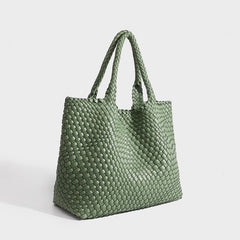 High-end Handwoven High-capacity Stylish Underarm Shoulder Bag