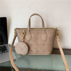 Retro-printed Shoulder Tote Bag