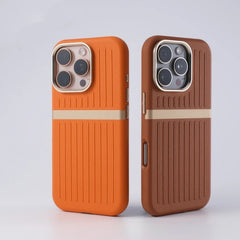 Corrugated Magnetic Phone Case Business Leather Phone Case