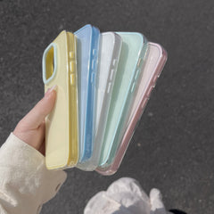 Simple Jelly Solid Color All-inclusive Phone Case