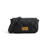 Trendy Mini Square Crossbody Bag With A Chain Shoulder Strap