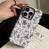 Anti-fall Feilin Phone Case Retro Illustration Butterfly