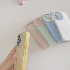 Simple Jelly Solid Color All-inclusive Phone Case