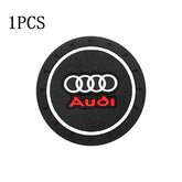 1/2Pcs PVC Car Coasters Water Cup Slots Non-Slip Mat Water Cup Pad