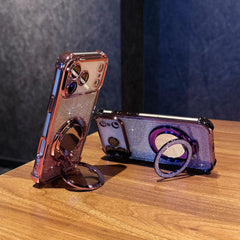 Glitter Mirror Magnetic Bracket Phone Case