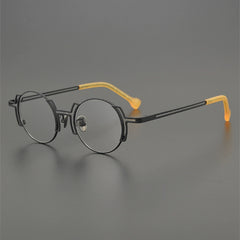 Art Student Youth Sense Retro Round Frame Original Design Personality Glasses