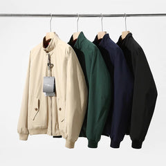 American Retro Tough Guy Flight Jacket Stand Collar Coat For Men