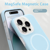 Solid Color Jelly Magnetic Liquid Silicone Phone Case