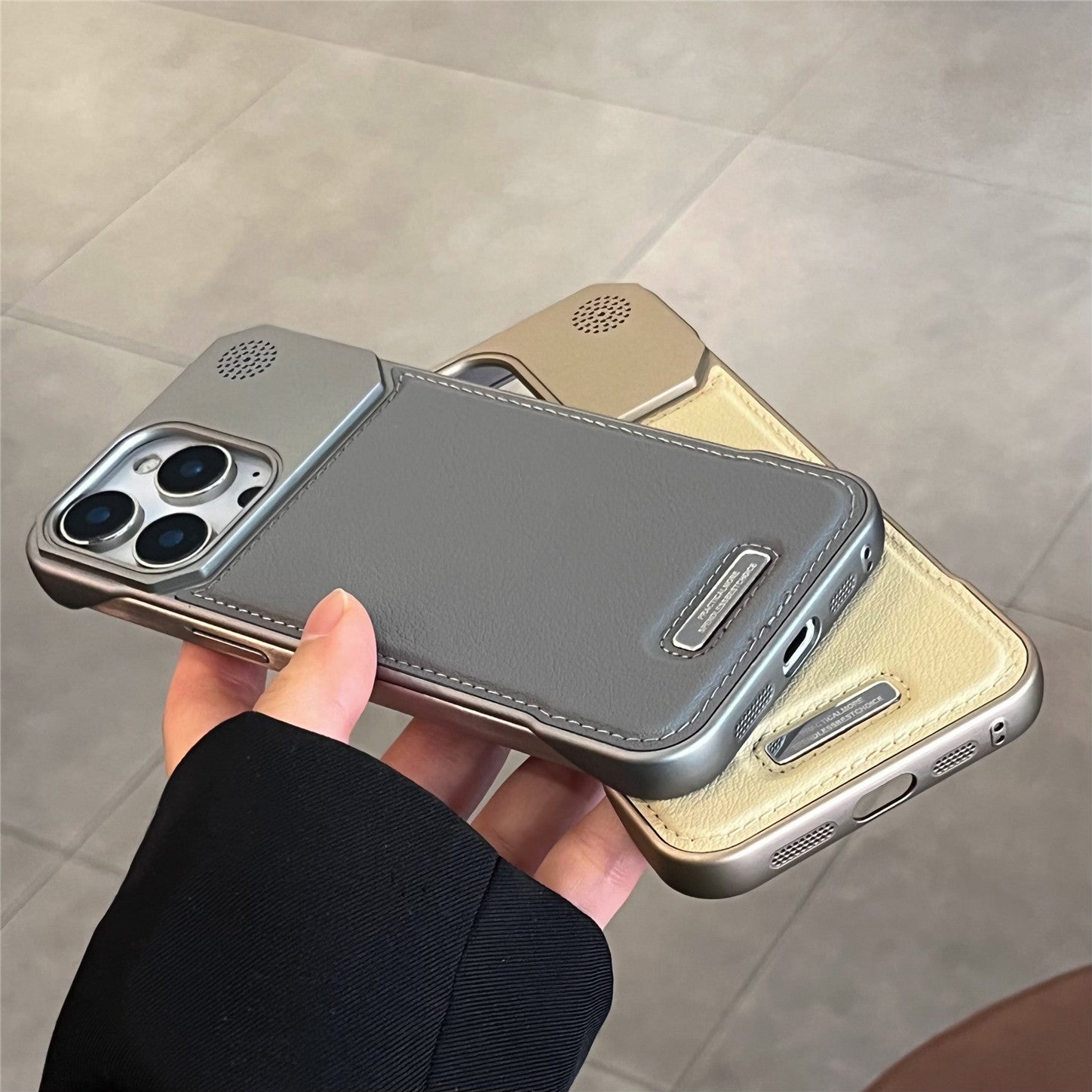 Aromatherapy Leather Magnetic Phone Case 17 High-grade Frameless Hard Protective Case