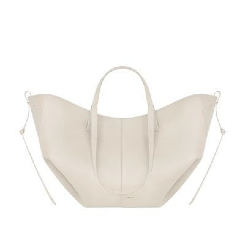 Leather bucket bag handbag tote bag