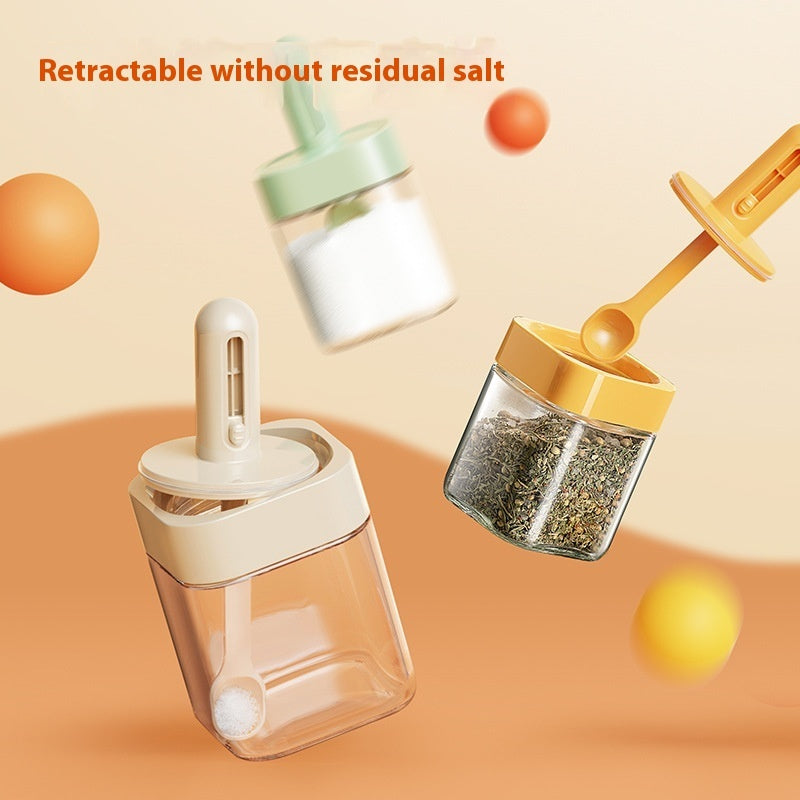 Household Kitchen Simple Retractable Seasoning Containers