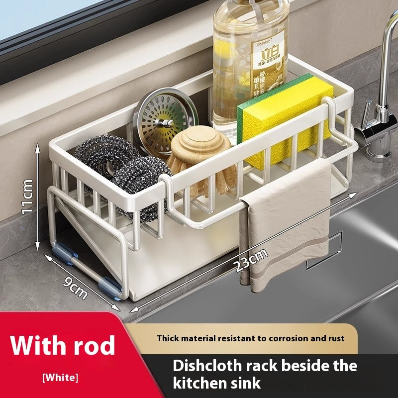 Kitchen Sink Rag Draining Rack