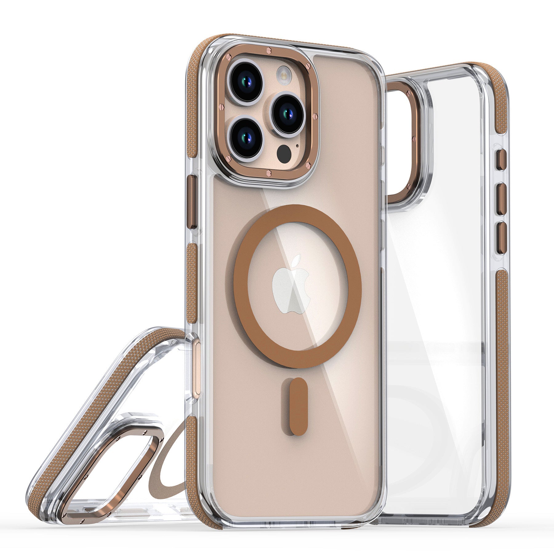 Applicable Magnetic Phone Case Two-color Transparent