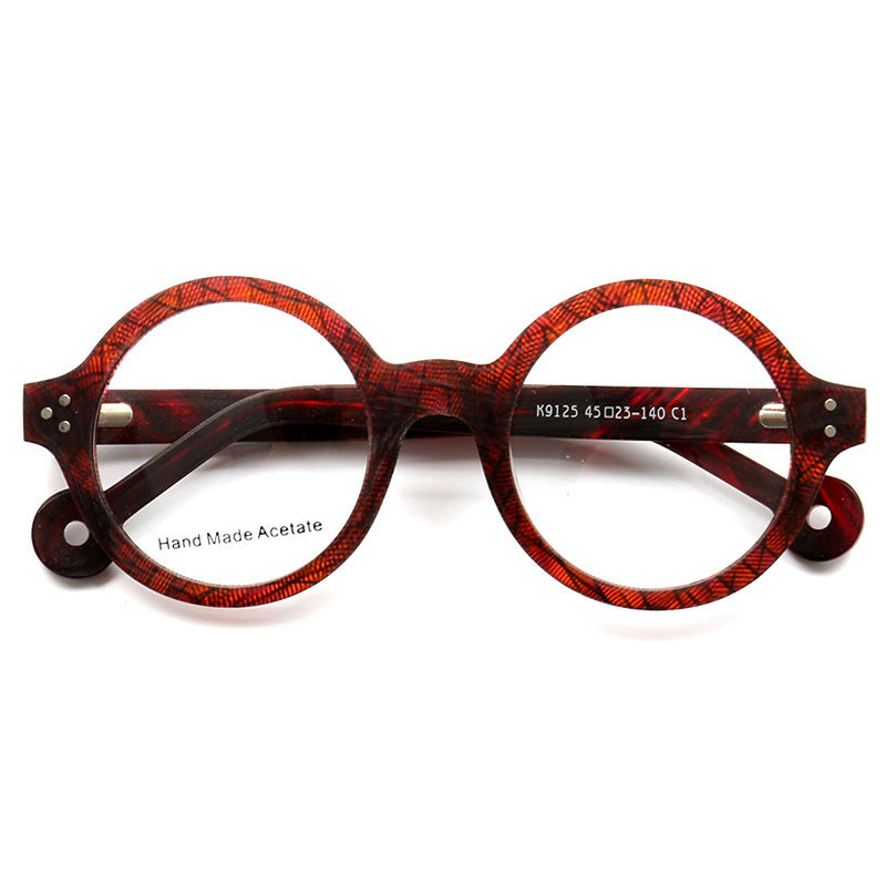 Fashion Personality Wood Stripe Glasses Frame
