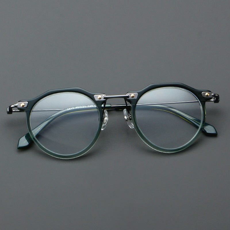 New Glasses 5812 Retro Glasses Rim Metal Optical Glasses