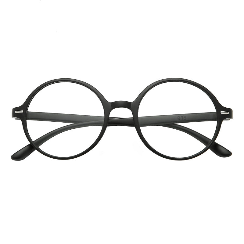 HD Resin Large Frame Round Reading Glasses