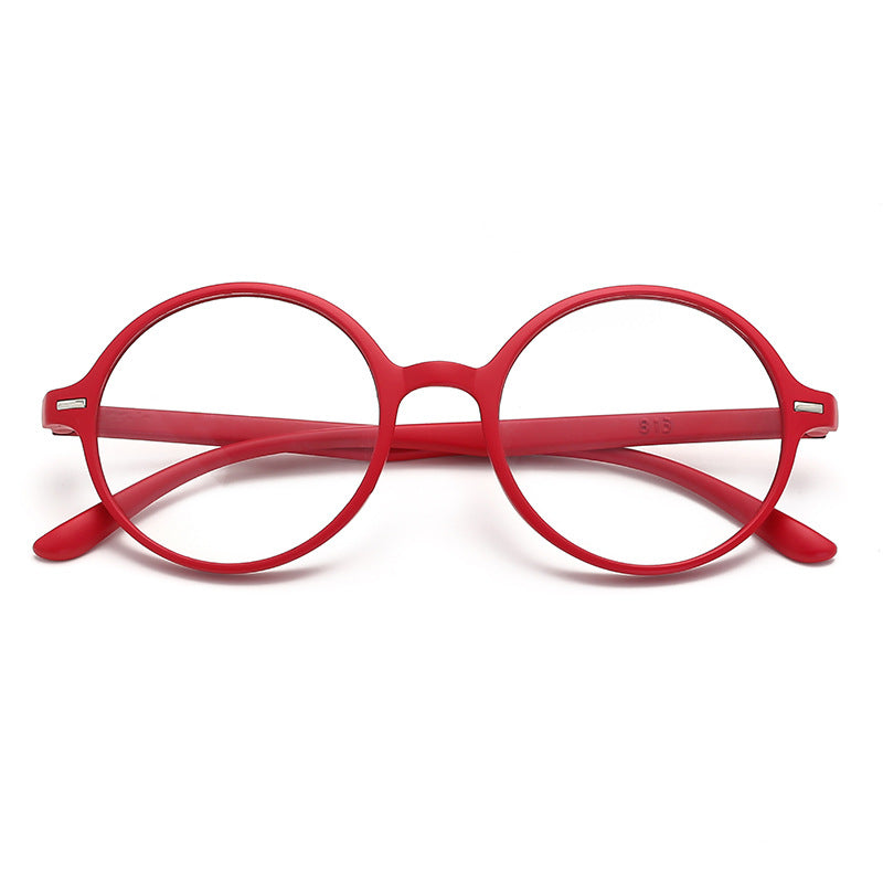 HD Resin Large Frame Round Reading Glasses
