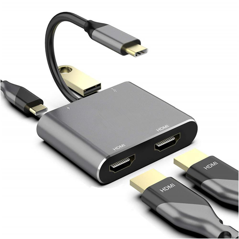 Type-C hub to dual HDMI PD USB3.0 hub for mobile phones