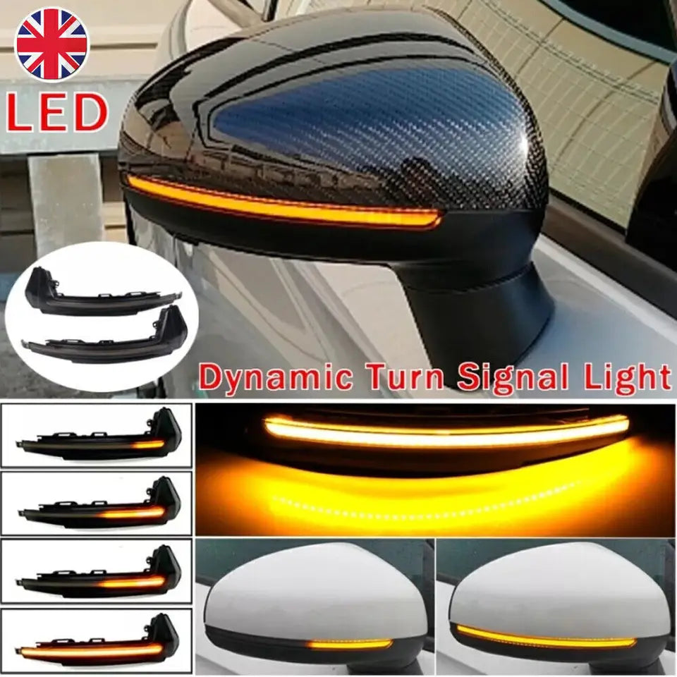 Dynamic LED Side Mirror Indicator Turn Signal Lights