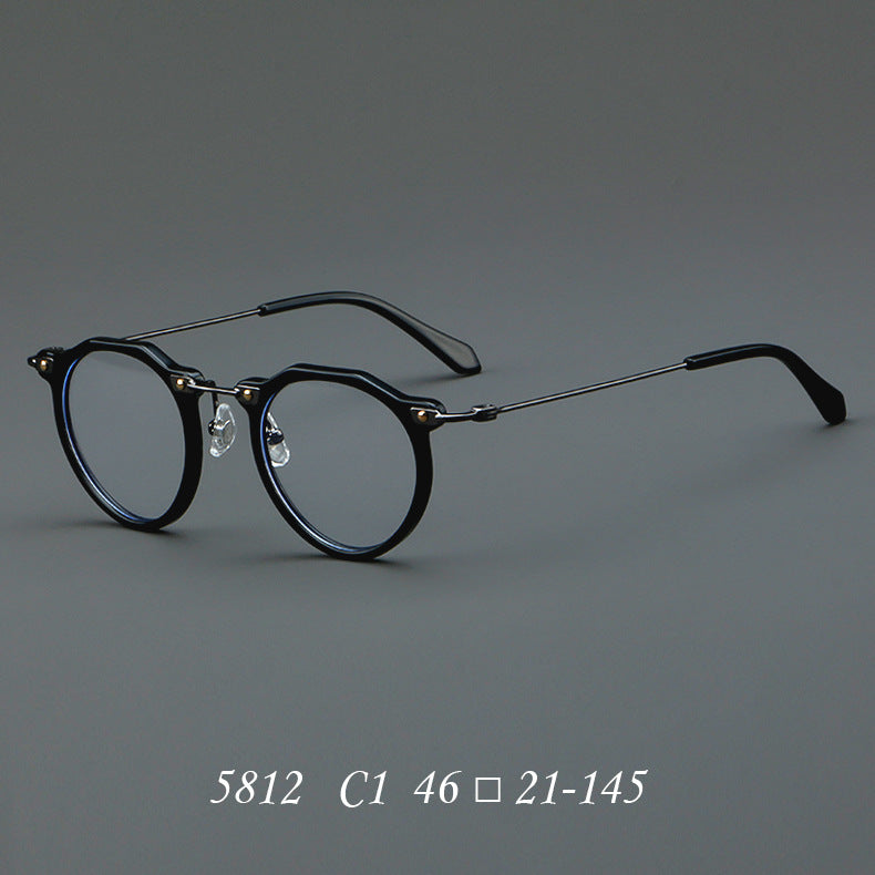 New Glasses 5812 Retro Glasses Rim Metal Optical Glasses