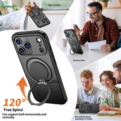 Suitable For 17Pro Phone Case Rotating Damping Magnetic Bracket Two-in-one