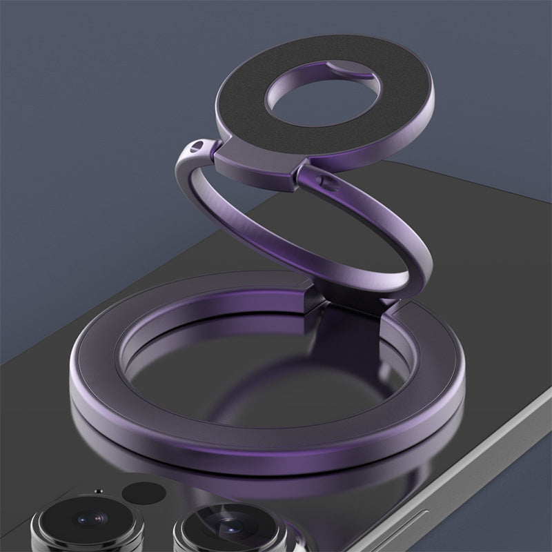 Double Ring Magnetic Phone Holder Strong Magnetic Force Fastened Ring