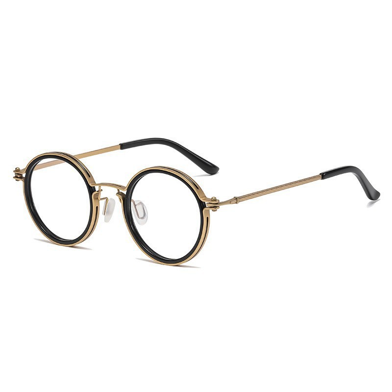 Vintage Round Frame Reading Glasses Anti Blue Light