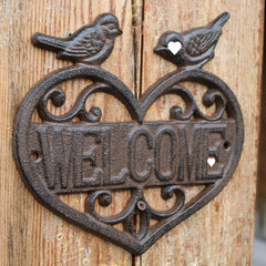Iron Hanging Decoration Retro Courtyard Welcome Door Plate