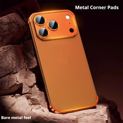 Metal Four-corner Pad For Iphone17promax Phone Case Ultra-thin Frameless Lens Protective Cover