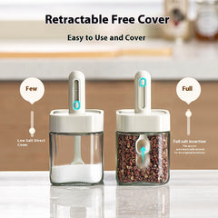 Household Kitchen Simple Retractable Seasoning Containers