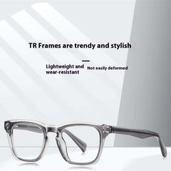 Men's Box Pin Plain Glasses Korean Style